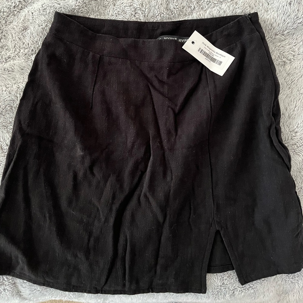 Black Pink Magnolia Skirt